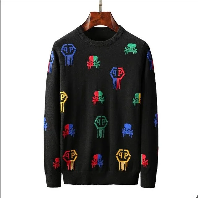 2019 new pullover casual knit sweater  men sweater  clothes Popular new pullover men  O-Neck