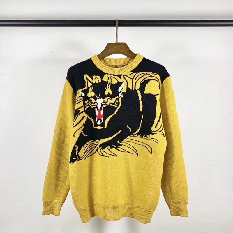 AH0972   Fashion Men's Sweaters 2019 Runway Luxury famous Brand European Design party style Men's Clothing