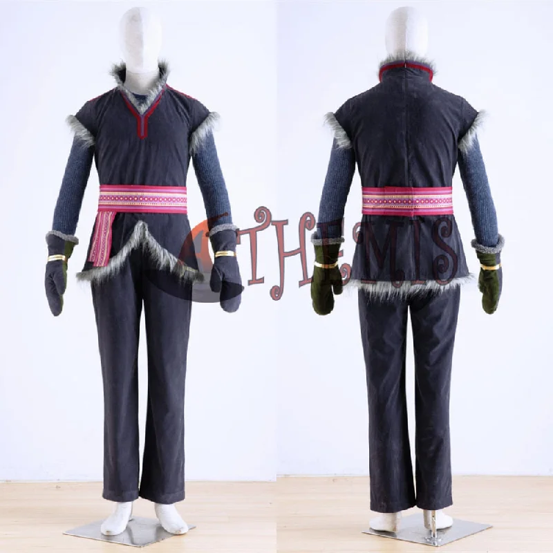 Athemis Kristoff Cosplay costume Any size high quality gloves vest sweater pants belt outfit