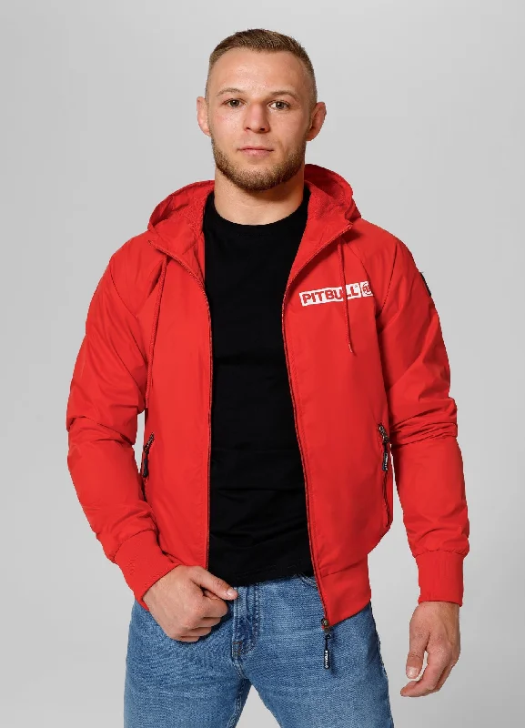 Men's transitional hooded jacket Athletic Logo