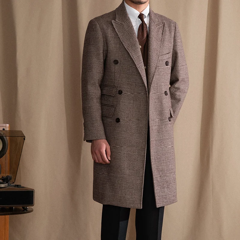 Buckingham Double Breasted Wool Blend Polo Coat