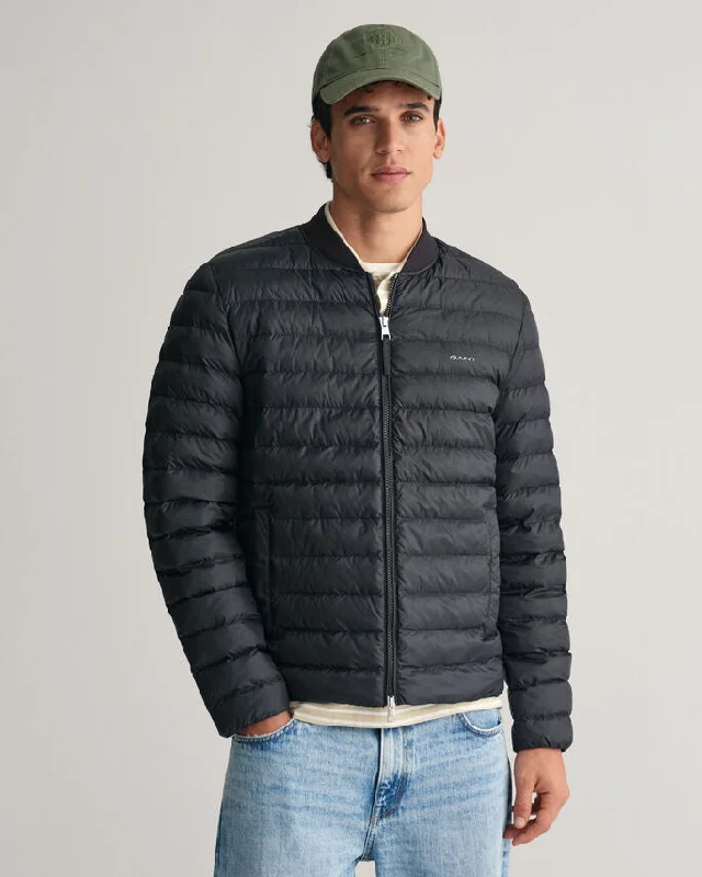 Gant 343196 Mens Light Padded Bomber Jacket Black