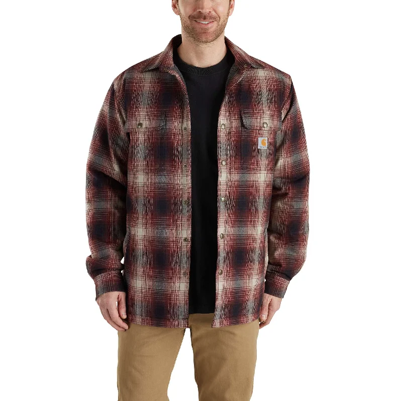 Hubbard Sherpa-Lined Plaid Flannel Shirt Jac