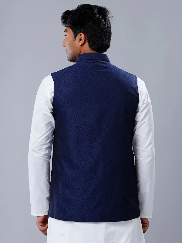 Mens Ethnic Jacket Navy JB10