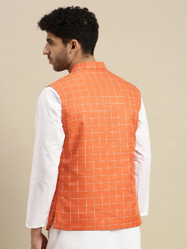 Mens Ethnic Jacket Orange DC2