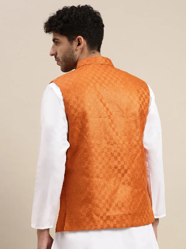 Mens Ethnic Jacket Orange DD7