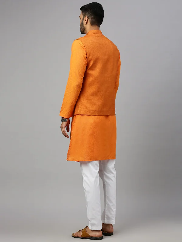 Mens Ethnic Jacket Orange DW20