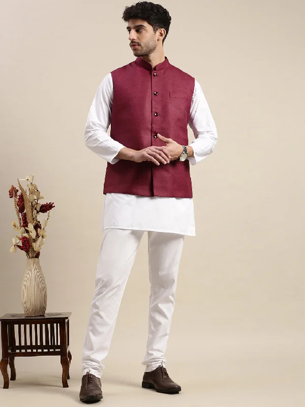 Mens Ethnic Jacket with Kurta Pyjama Set DW18