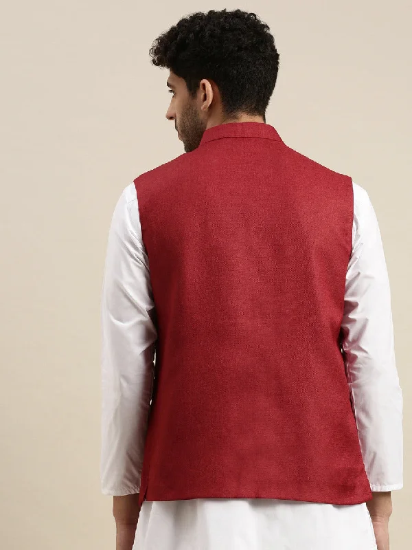 Mens Nehru Jacket Maroon  DB1