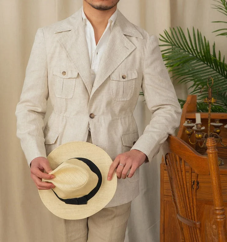 Potenza Linen Safari Jacket