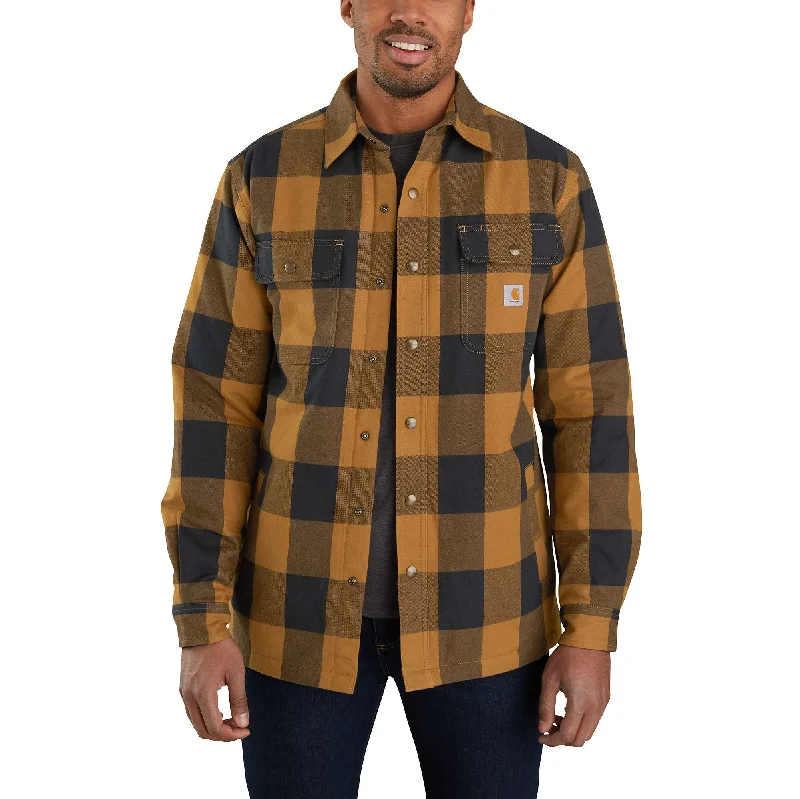 Relaxed Fit Heavyweight Flannel Sherpa-Lined Shirt Jac