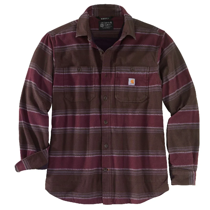 Rugged Flex® Relaxed Fit Midweight Flannel Fleece-Lined Shirt