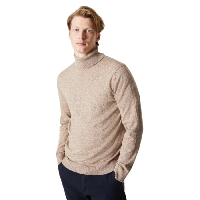 Burton Mens Rich Cotton Roll Neck Jumper