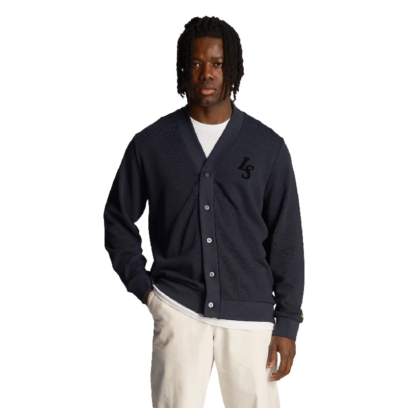 Lyle & Scott Mens Club Emblem Baseball Cardigan