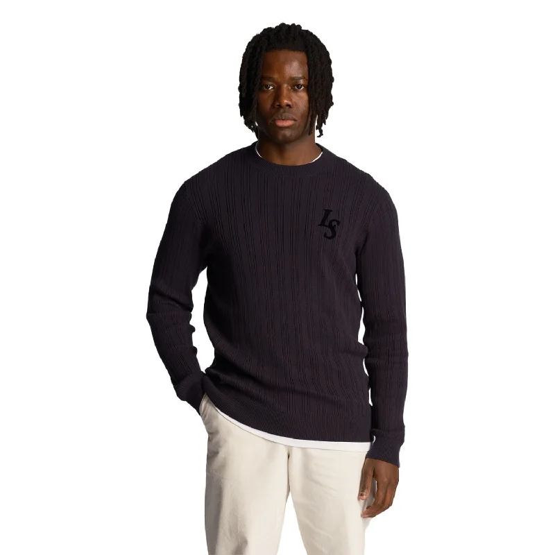 Lyle & Scott Mens Club Emblem Crew Neck Jumper