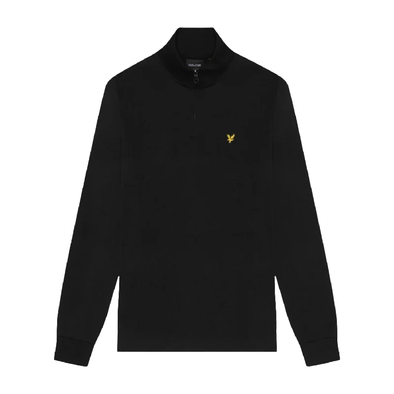 Lyle & Scott Mens Interlock Quarter Zip Jumper