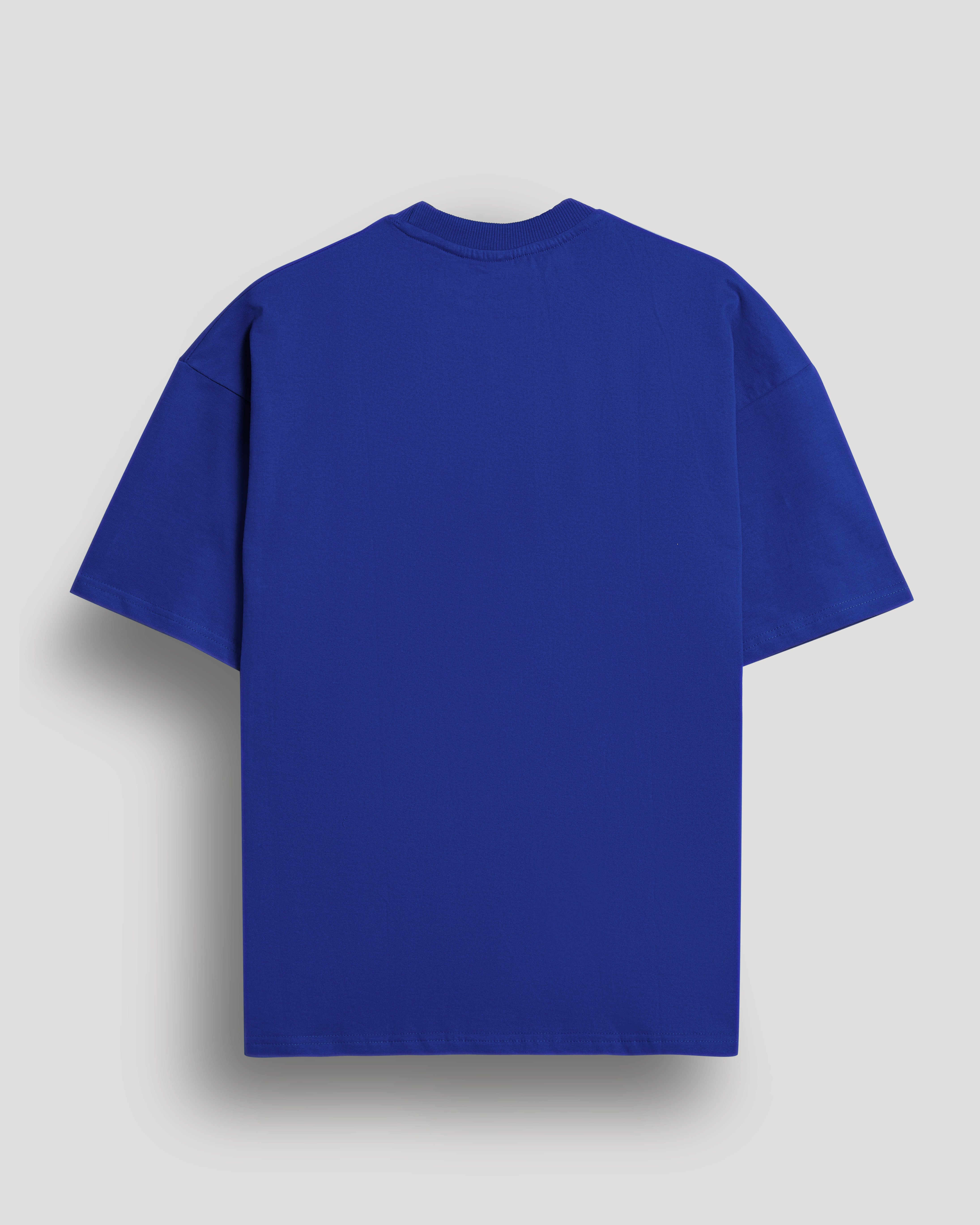 Blue plain oversized t-shirt