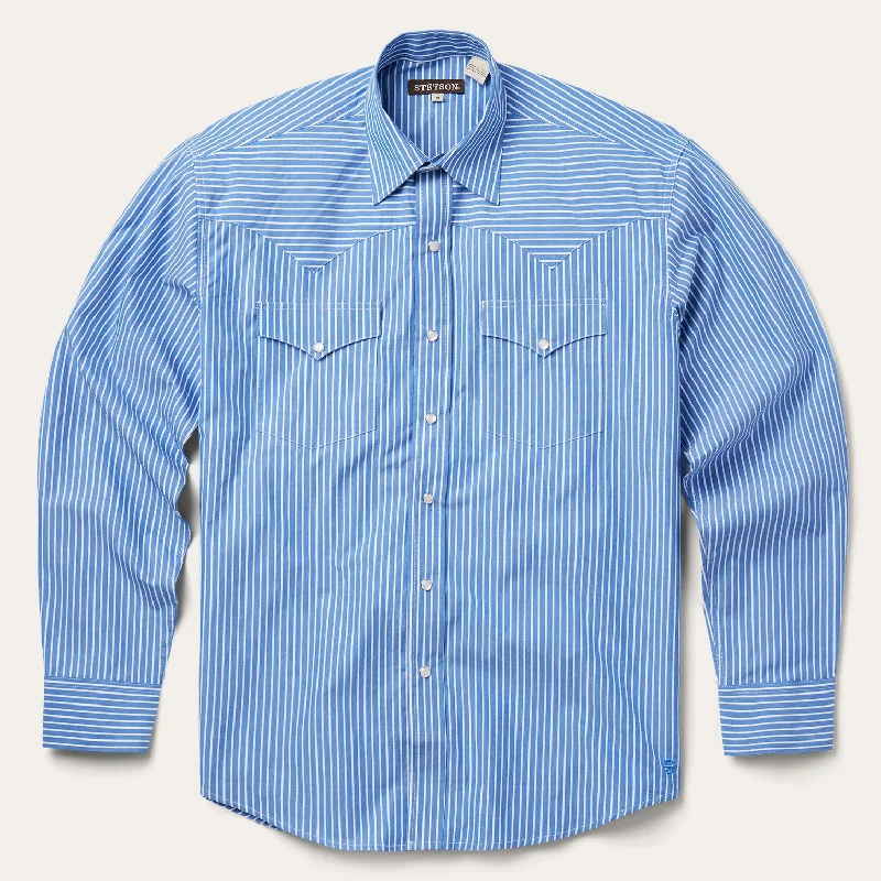 Blue Western Stripe Shirt