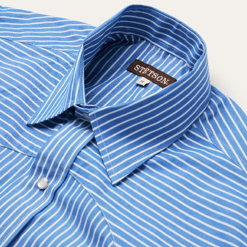 Blue Western Stripe Shirt