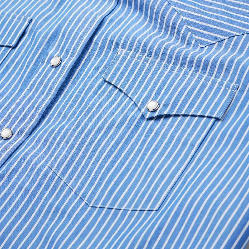 Blue Western Stripe Shirt