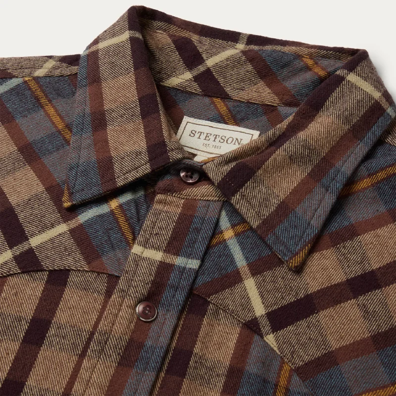 Brushed Flannel Western Shirt