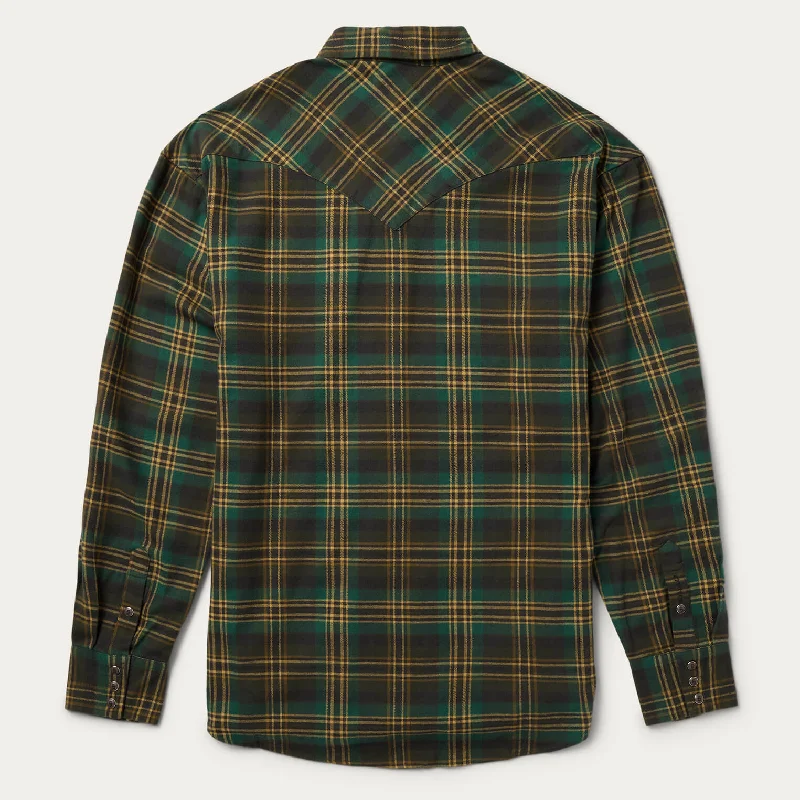 Brushed Flannel Western Shirt