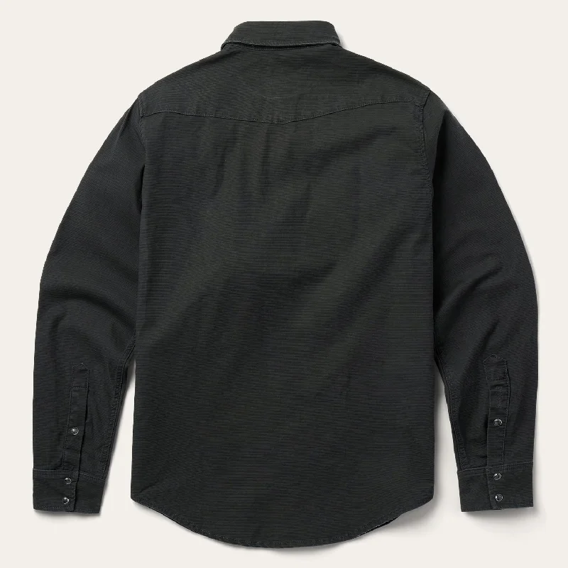 Charcoal Corded Denim Shirt