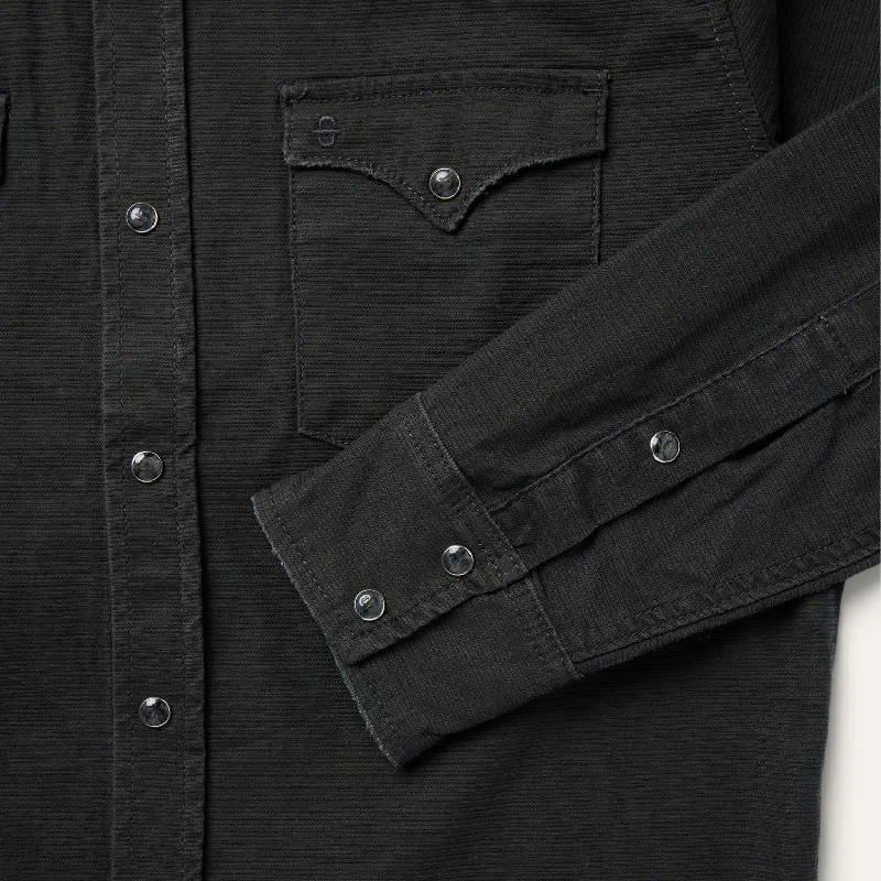 Charcoal Corded Denim Shirt