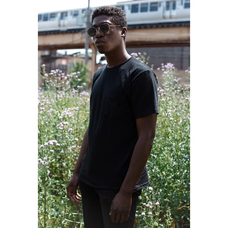 Classic Black Pocket Tee