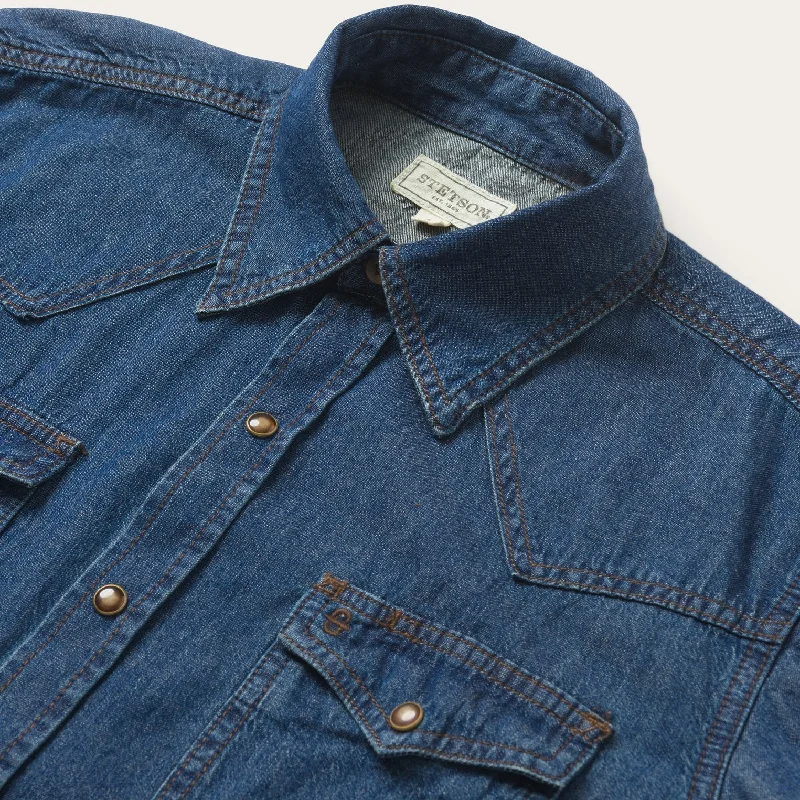 Modern Denim Western Shirt