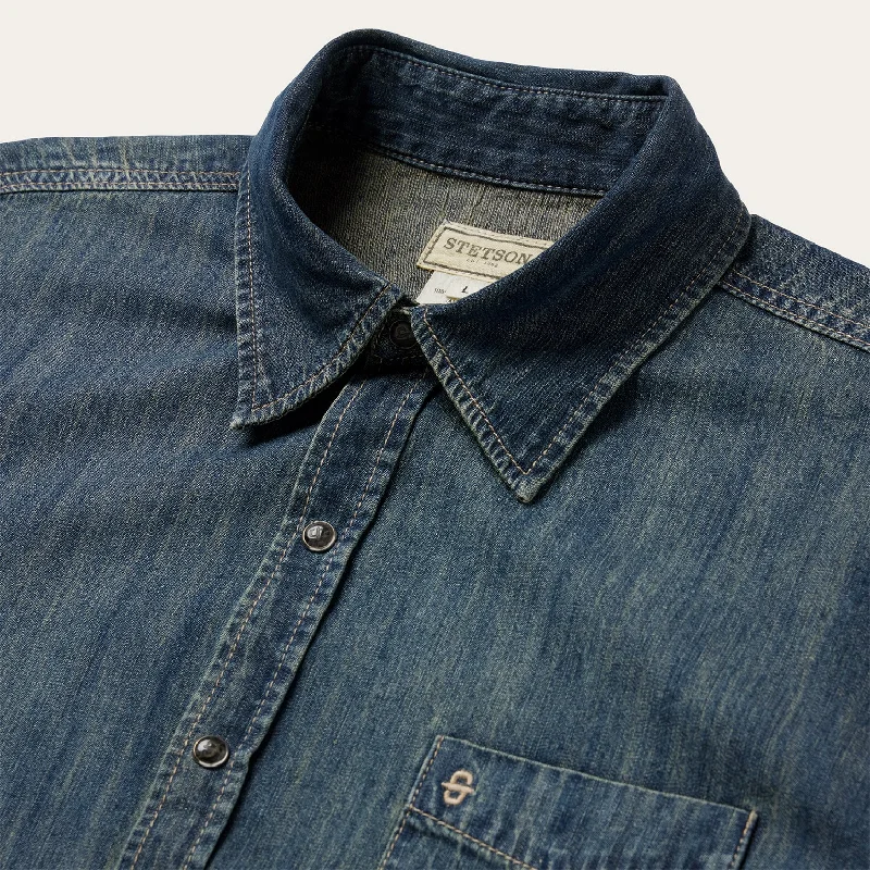 Dark Denim Western Shirt