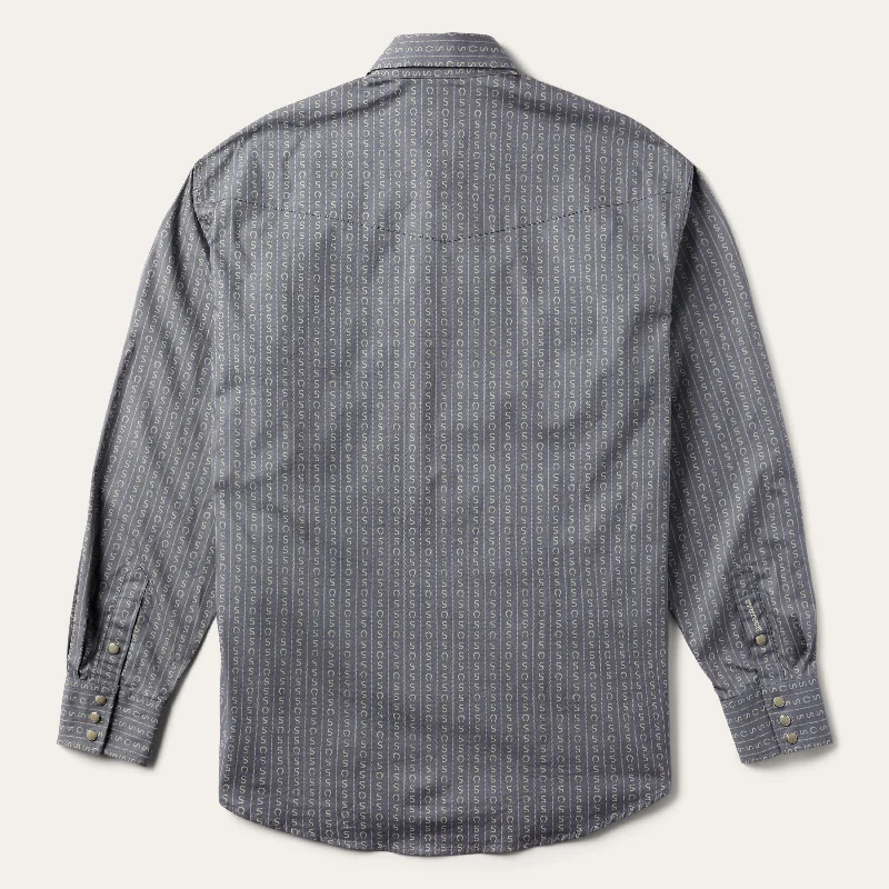 Horseshoe Stripe Print Shirt