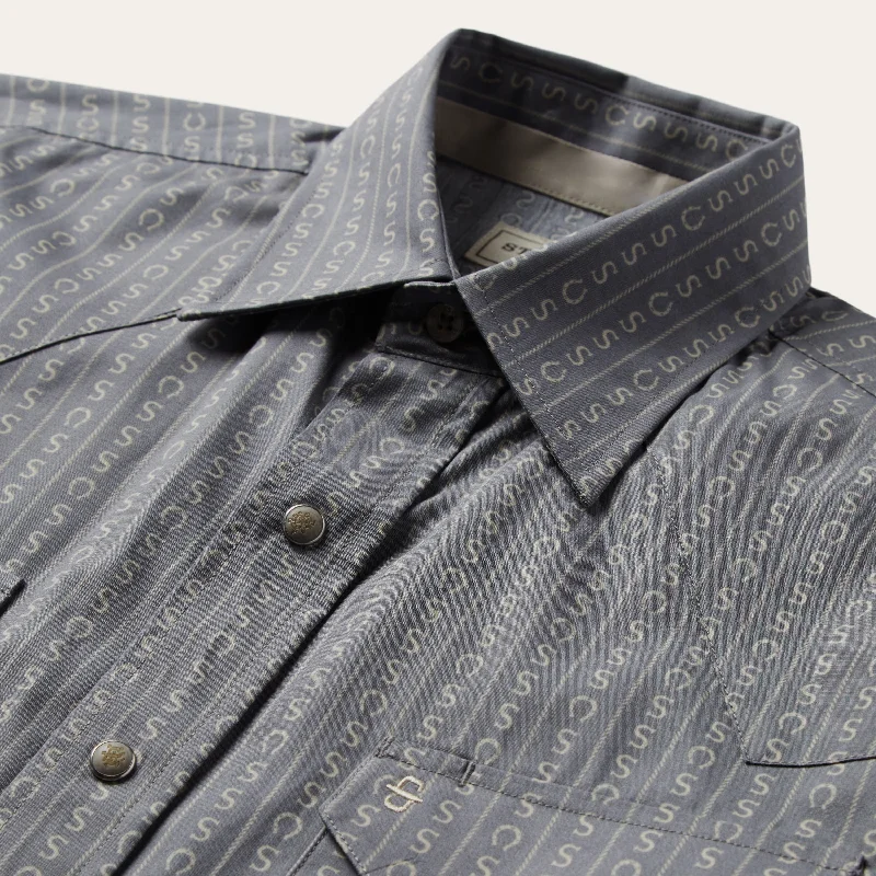 Horseshoe Stripe Print Shirt