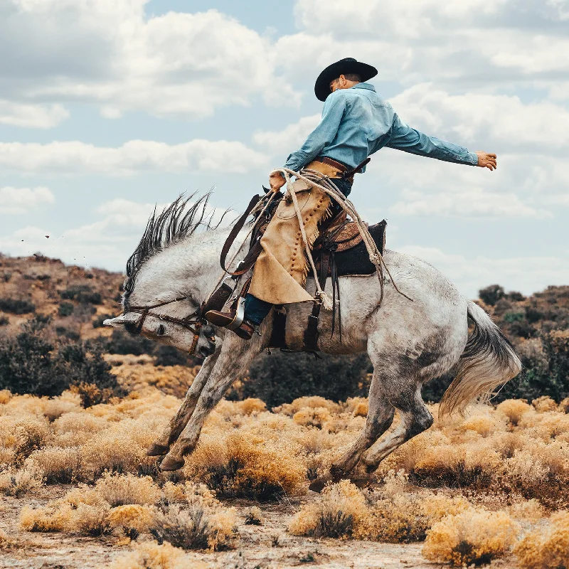 Long-Sleeved Denim Shirt