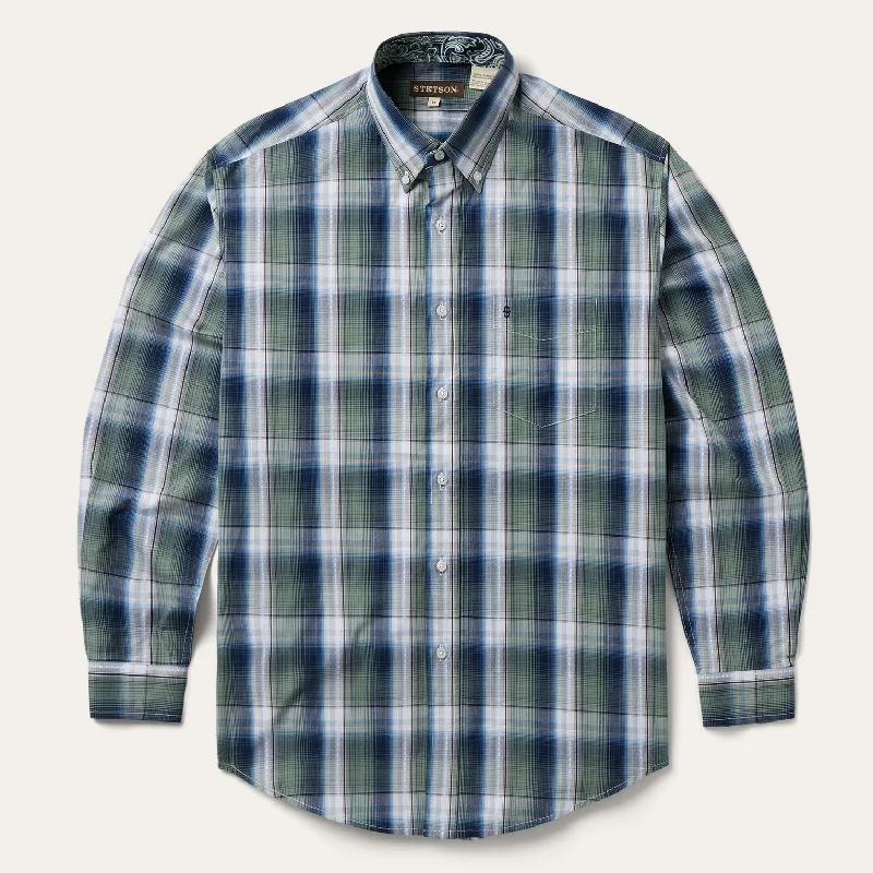 Lucky Diamond Plaid Button Front Shirt