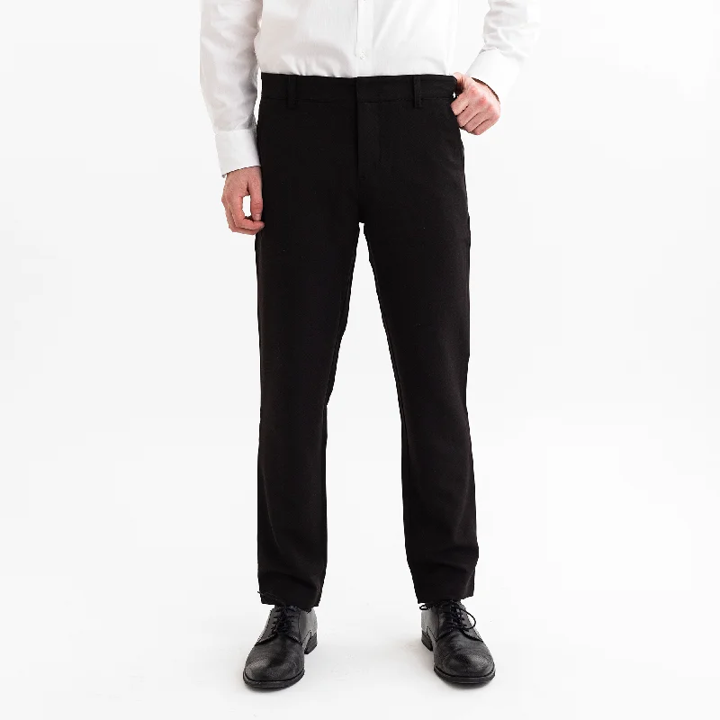 Men's Black Tech Trouser