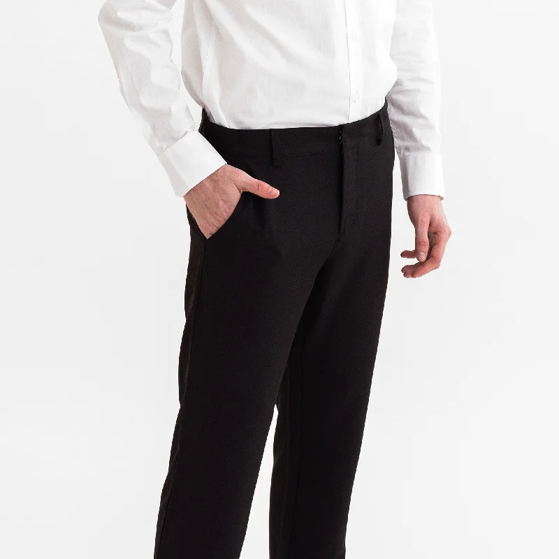 Men's Black Tech Trouser