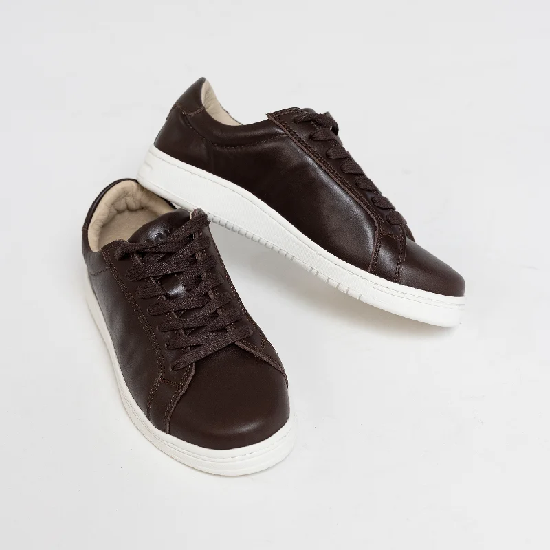 Men's Brown Leather Dress Sneaker