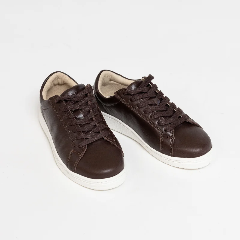 Men's Brown Leather Dress Sneaker