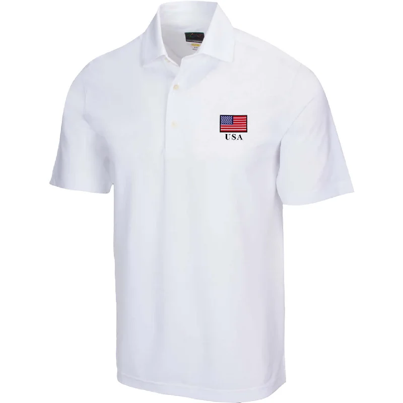 Men's Greg Norman Freedom Pique USA Polo