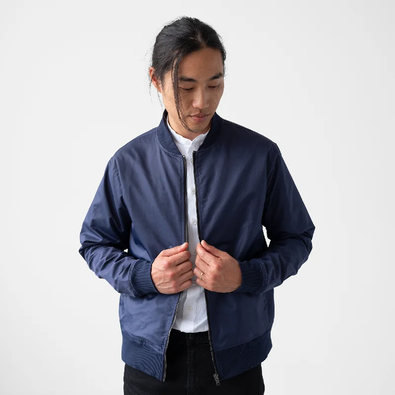 Men's Navy Bomber Jacket