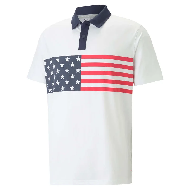 Men's Puma Golf Volition Stars and Bars Polo