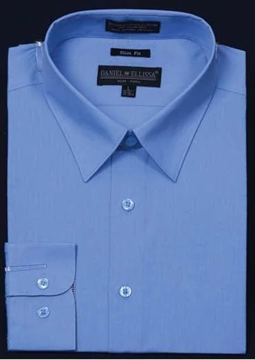 Slim Fit Dress Shirt, Light Blue