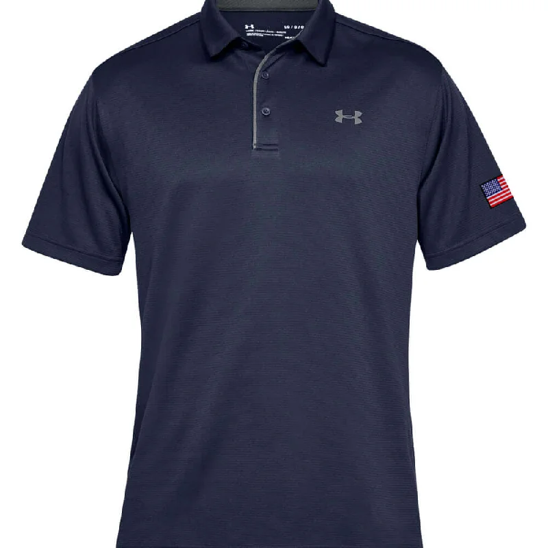 Men's Under Armour American Flag Tech Polo