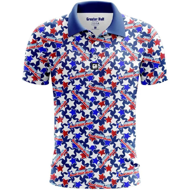 Men's USA Stars Performance Polo Shirt