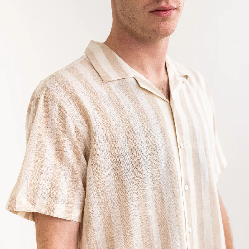 Men's Wheat Striped Cabana Shirt