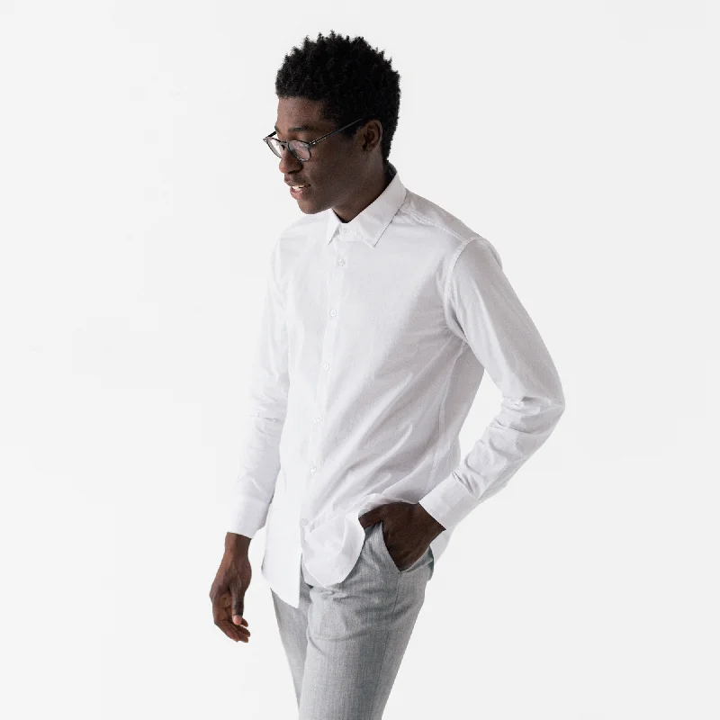 Men's White Coolmax Dress Shirt