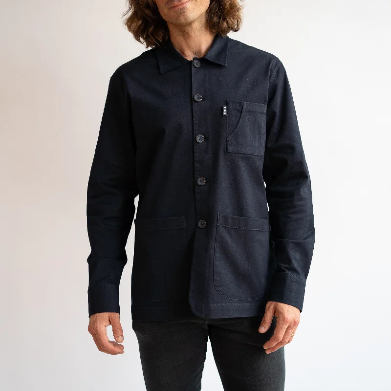 Men's Navy Stretch Chore Coat