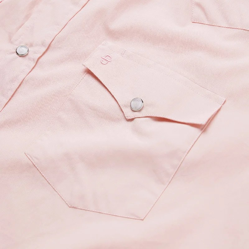 Pink End-On-End Western Shirt