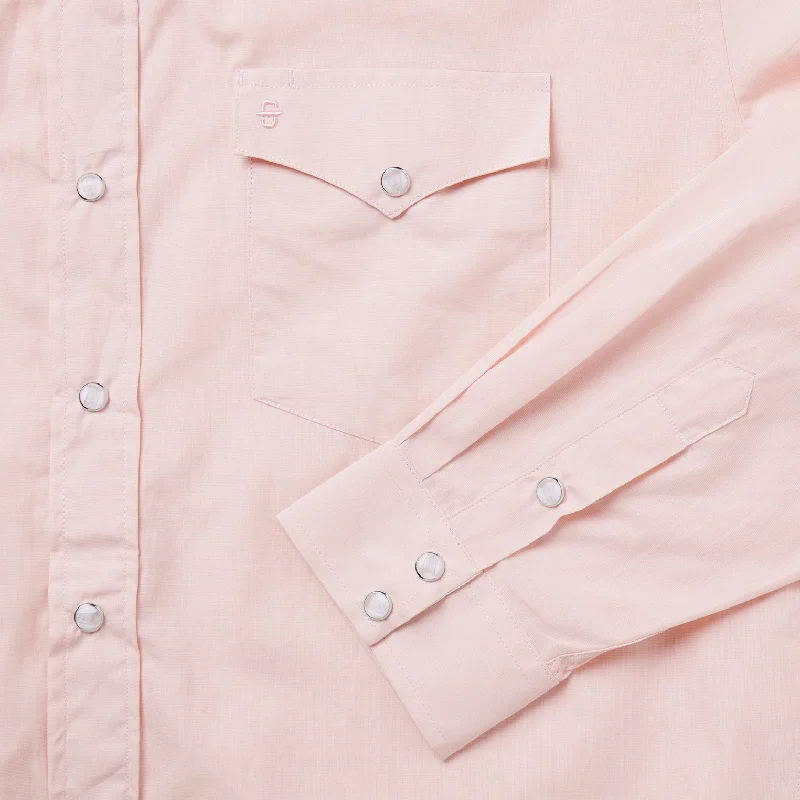 Pink End-On-End Western Shirt